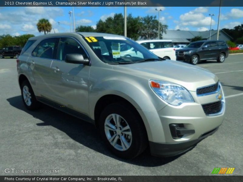 Champagne Silver Metallic / Light Titanium/Jet Black 2013 Chevrolet Equinox LS