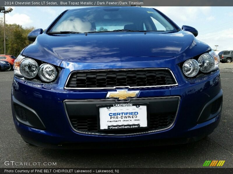 Blue Topaz Metallic / Dark Pewter/Dark Titanium 2014 Chevrolet Sonic LT Sedan