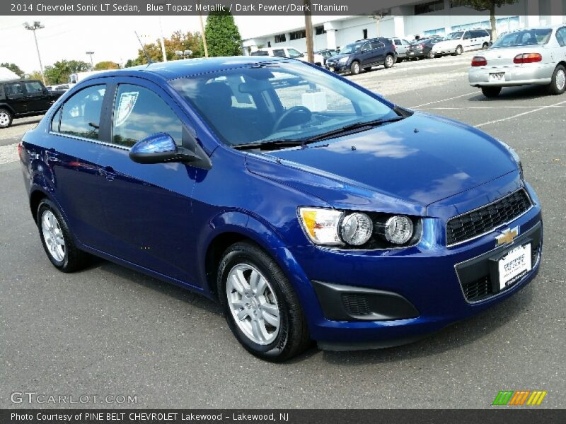 Blue Topaz Metallic / Dark Pewter/Dark Titanium 2014 Chevrolet Sonic LT Sedan
