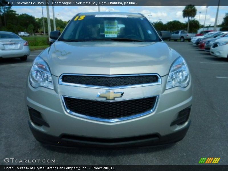 Champagne Silver Metallic / Light Titanium/Jet Black 2013 Chevrolet Equinox LS