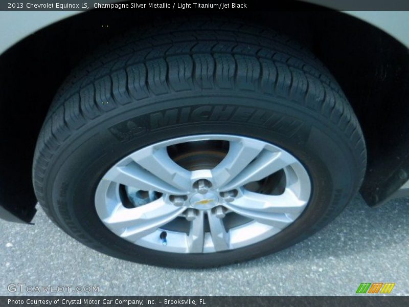 Champagne Silver Metallic / Light Titanium/Jet Black 2013 Chevrolet Equinox LS