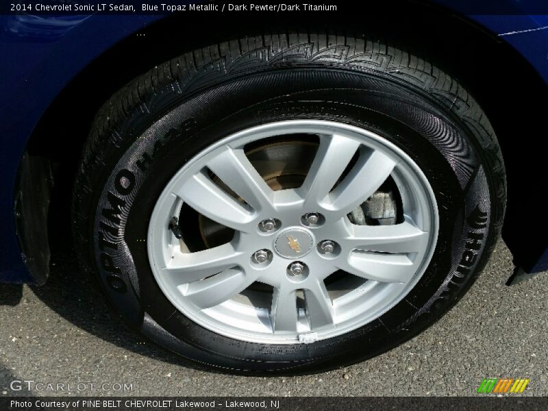 Blue Topaz Metallic / Dark Pewter/Dark Titanium 2014 Chevrolet Sonic LT Sedan