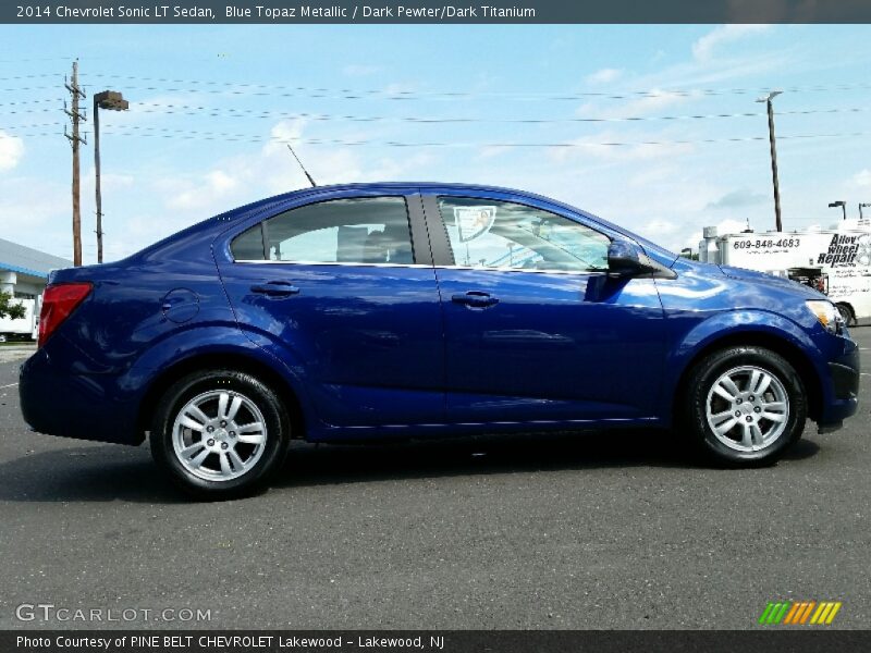 Blue Topaz Metallic / Dark Pewter/Dark Titanium 2014 Chevrolet Sonic LT Sedan