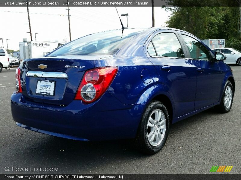 Blue Topaz Metallic / Dark Pewter/Dark Titanium 2014 Chevrolet Sonic LT Sedan