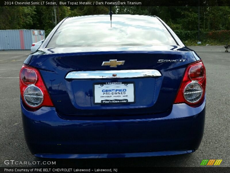 Blue Topaz Metallic / Dark Pewter/Dark Titanium 2014 Chevrolet Sonic LT Sedan