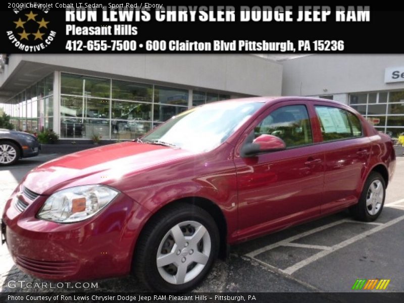 Sport Red / Ebony 2009 Chevrolet Cobalt LT Sedan
