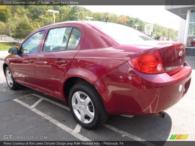Sport Red / Ebony 2009 Chevrolet Cobalt LT Sedan