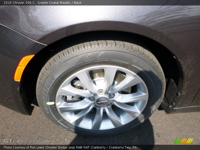 Granite Crystal Metallic / Black 2016 Chrysler 200 C