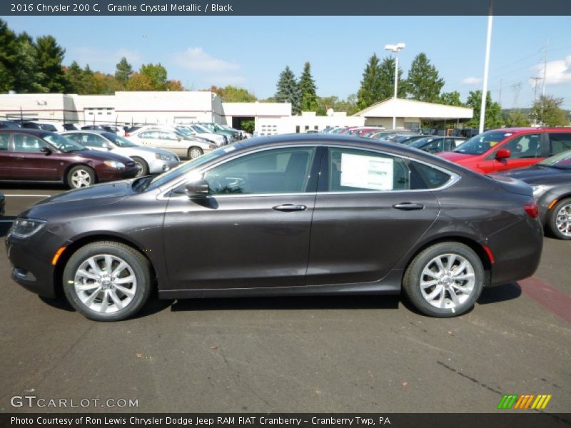 Granite Crystal Metallic / Black 2016 Chrysler 200 C