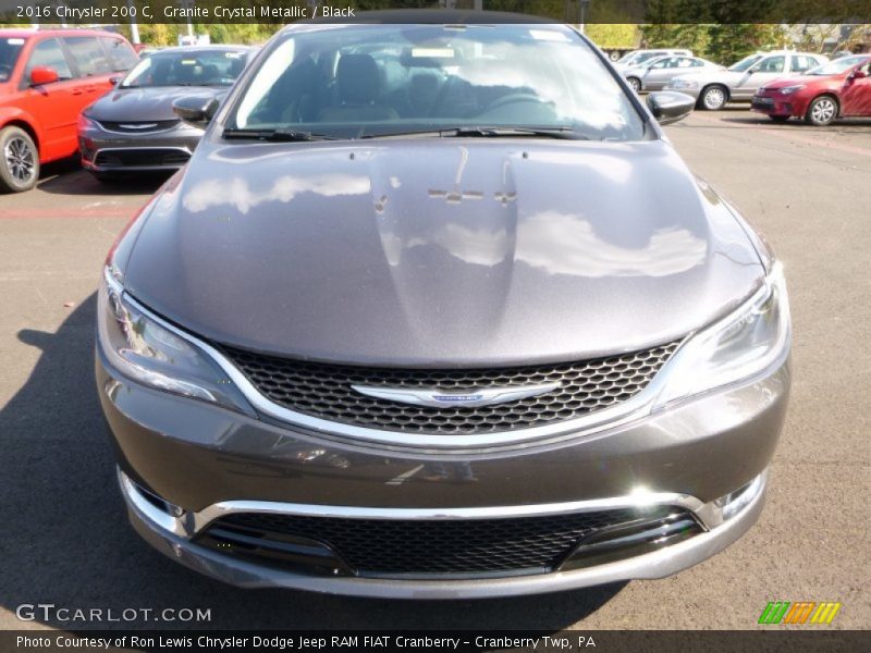 Granite Crystal Metallic / Black 2016 Chrysler 200 C