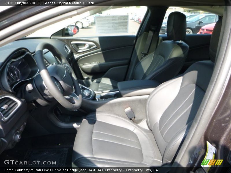 Granite Crystal Metallic / Black 2016 Chrysler 200 C