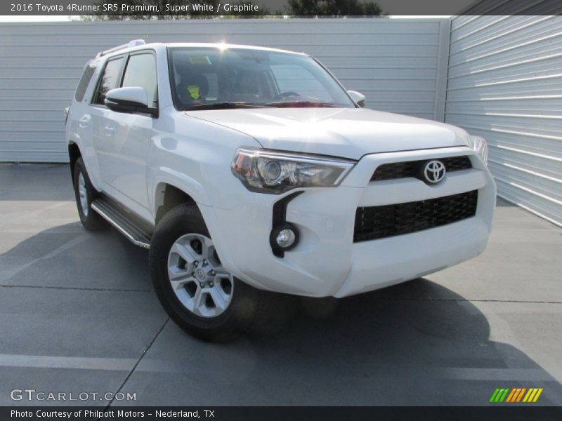 Super White / Graphite 2016 Toyota 4Runner SR5 Premium