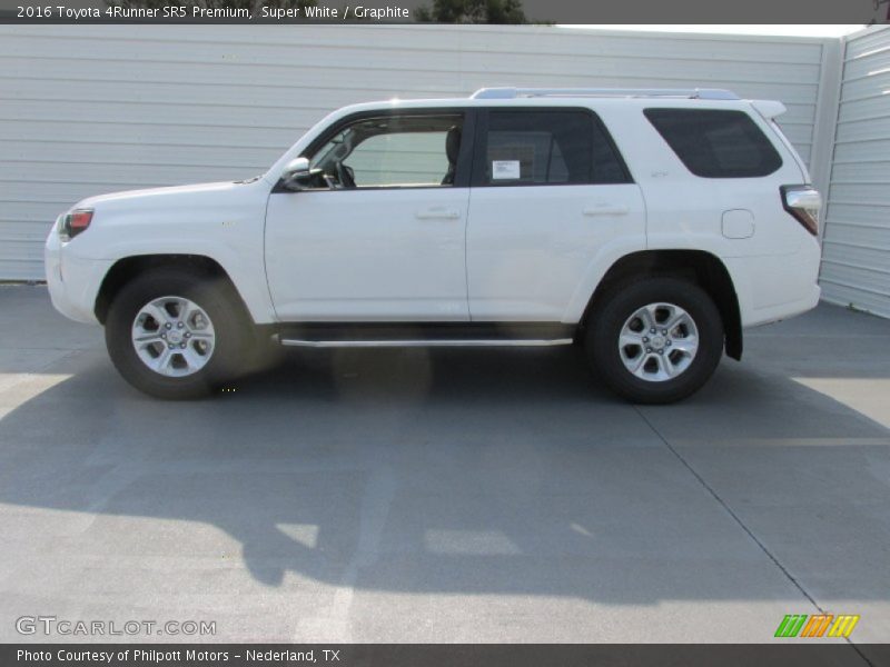 Super White / Graphite 2016 Toyota 4Runner SR5 Premium