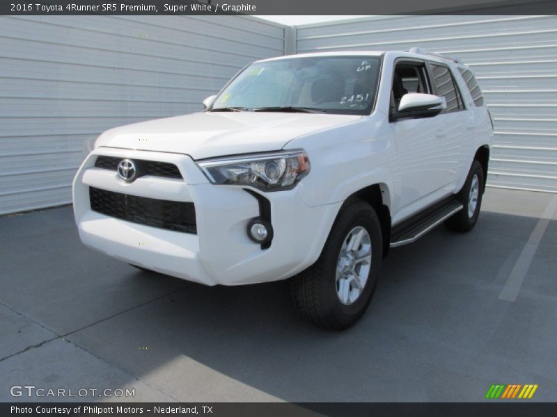 Super White / Graphite 2016 Toyota 4Runner SR5 Premium