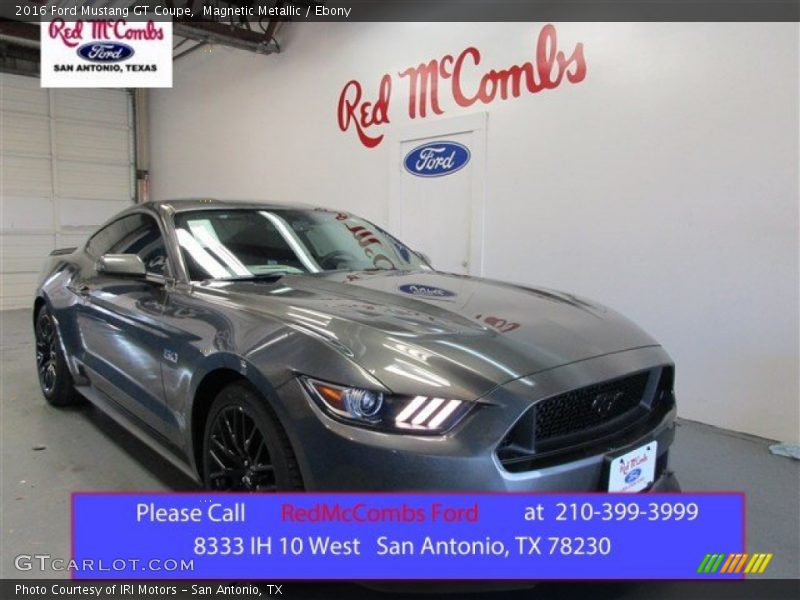 Magnetic Metallic / Ebony 2016 Ford Mustang GT Coupe