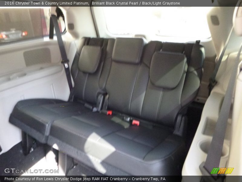 Brilliant Black Crystal Pearl / Black/Light Graystone 2016 Chrysler Town & Country Limited Platinum