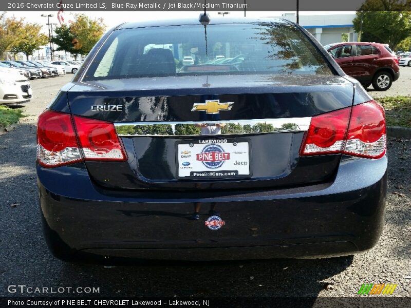 Blue Ray Metallic / Jet Black/Medium Titanium 2016 Chevrolet Cruze Limited LS