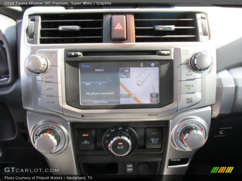 Super White / Graphite 2016 Toyota 4Runner SR5 Premium