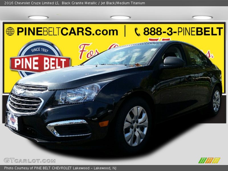 Black Granite Metallic / Jet Black/Medium Titanium 2016 Chevrolet Cruze Limited LS