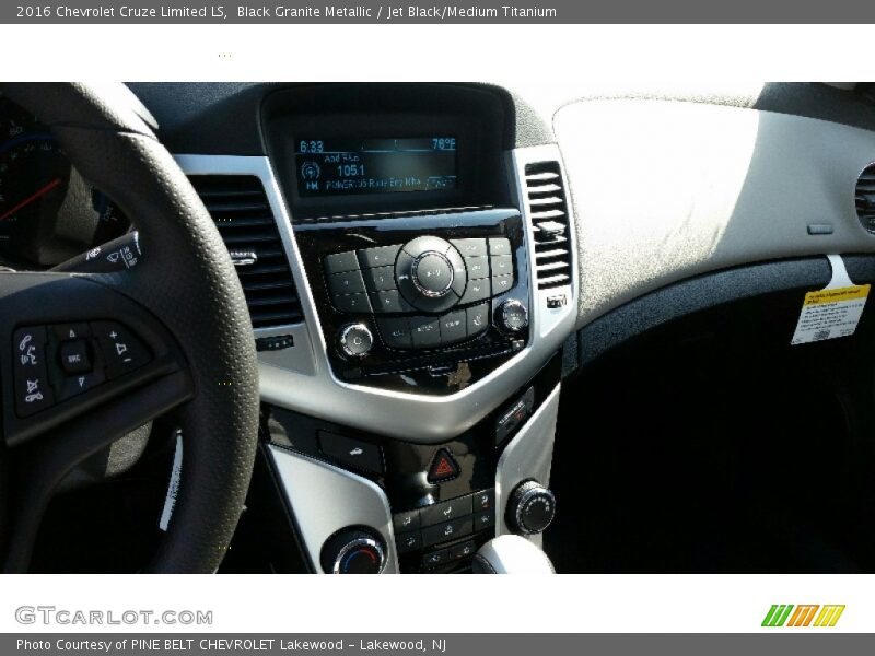 Black Granite Metallic / Jet Black/Medium Titanium 2016 Chevrolet Cruze Limited LS