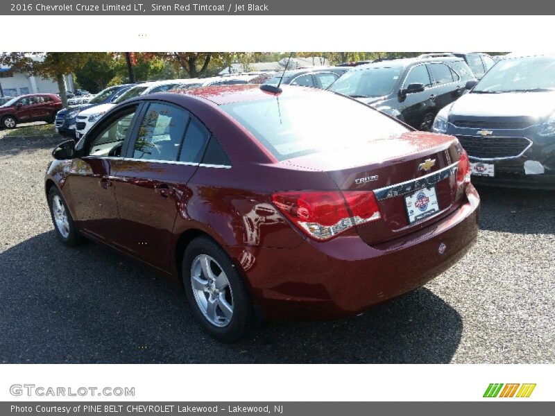Siren Red Tintcoat / Jet Black 2016 Chevrolet Cruze Limited LT