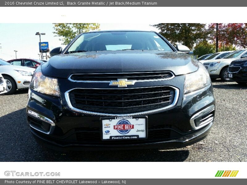 Black Granite Metallic / Jet Black/Medium Titanium 2016 Chevrolet Cruze Limited LS