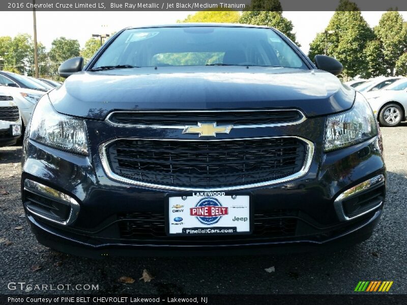 Blue Ray Metallic / Jet Black/Medium Titanium 2016 Chevrolet Cruze Limited LS