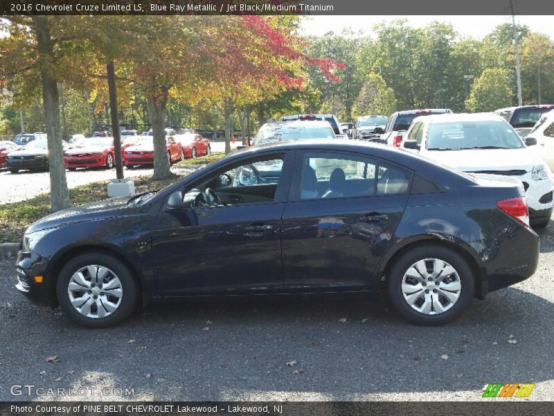 Blue Ray Metallic / Jet Black/Medium Titanium 2016 Chevrolet Cruze Limited LS