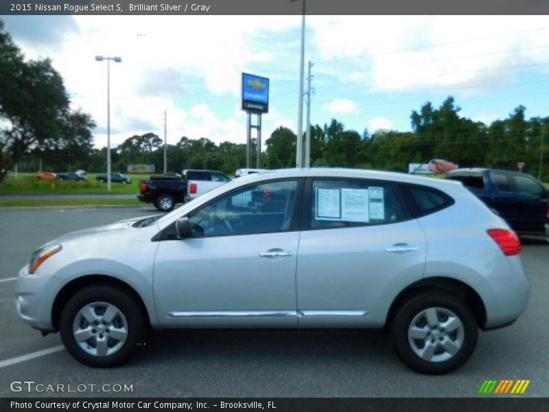 Brilliant Silver / Gray 2015 Nissan Rogue Select S