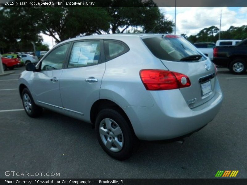 Brilliant Silver / Gray 2015 Nissan Rogue Select S