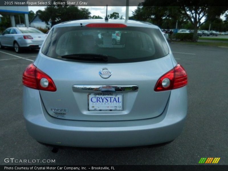 Brilliant Silver / Gray 2015 Nissan Rogue Select S