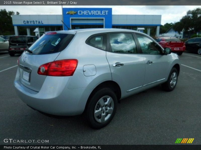 Brilliant Silver / Gray 2015 Nissan Rogue Select S