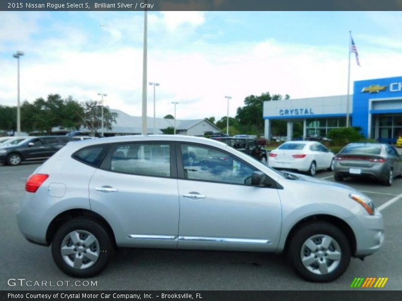 Brilliant Silver / Gray 2015 Nissan Rogue Select S