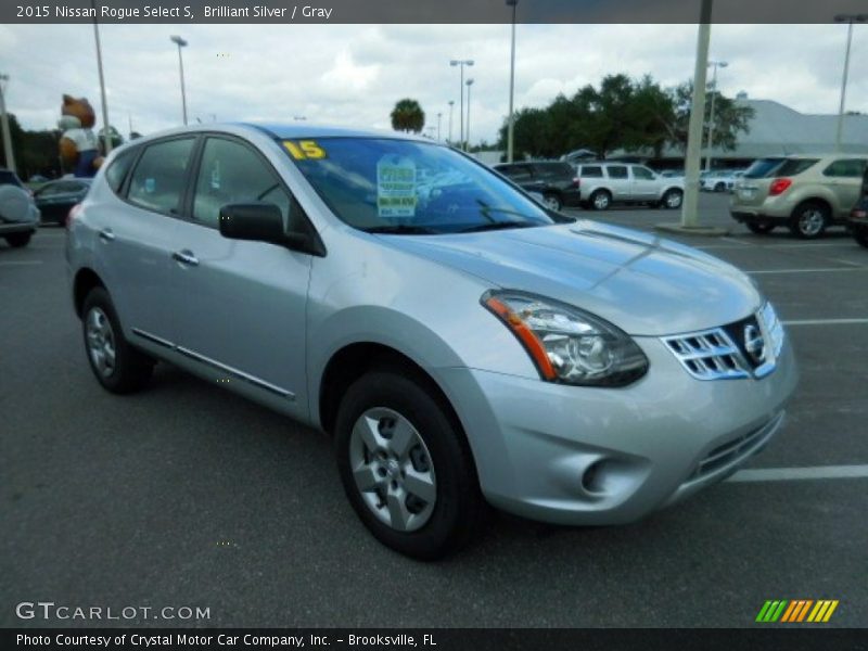 Brilliant Silver / Gray 2015 Nissan Rogue Select S