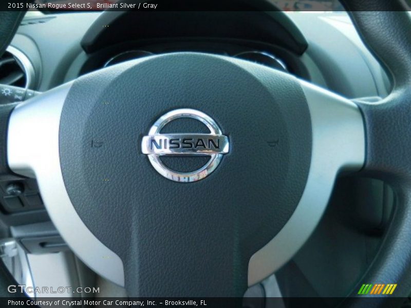 Brilliant Silver / Gray 2015 Nissan Rogue Select S