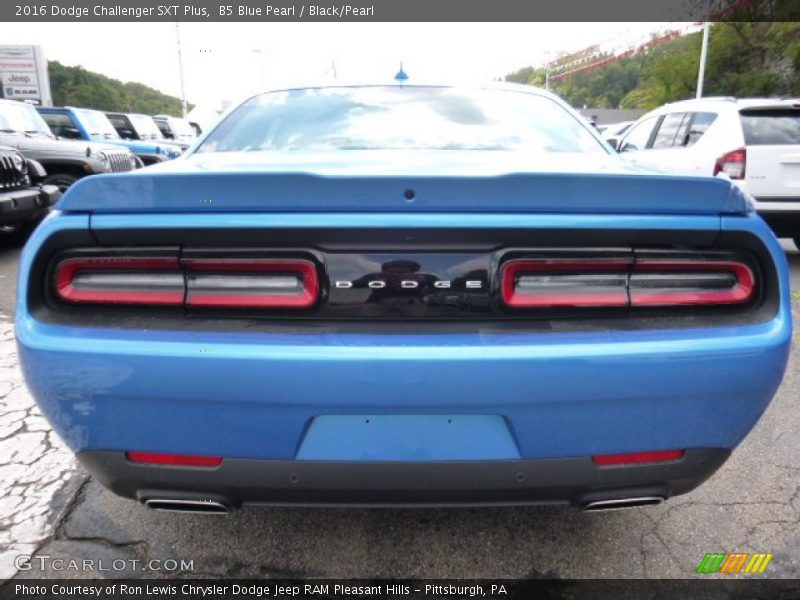 B5 Blue Pearl / Black/Pearl 2016 Dodge Challenger SXT Plus