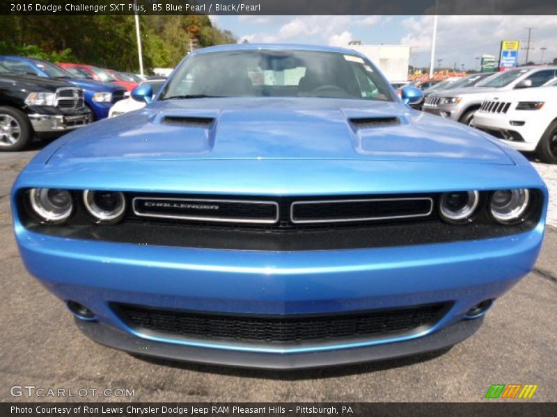 B5 Blue Pearl / Black/Pearl 2016 Dodge Challenger SXT Plus