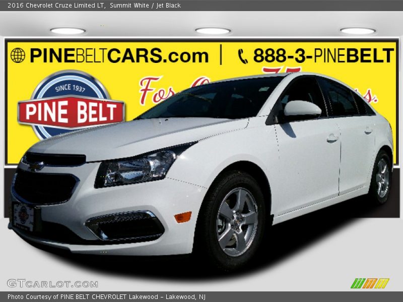 Summit White / Jet Black 2016 Chevrolet Cruze Limited LT