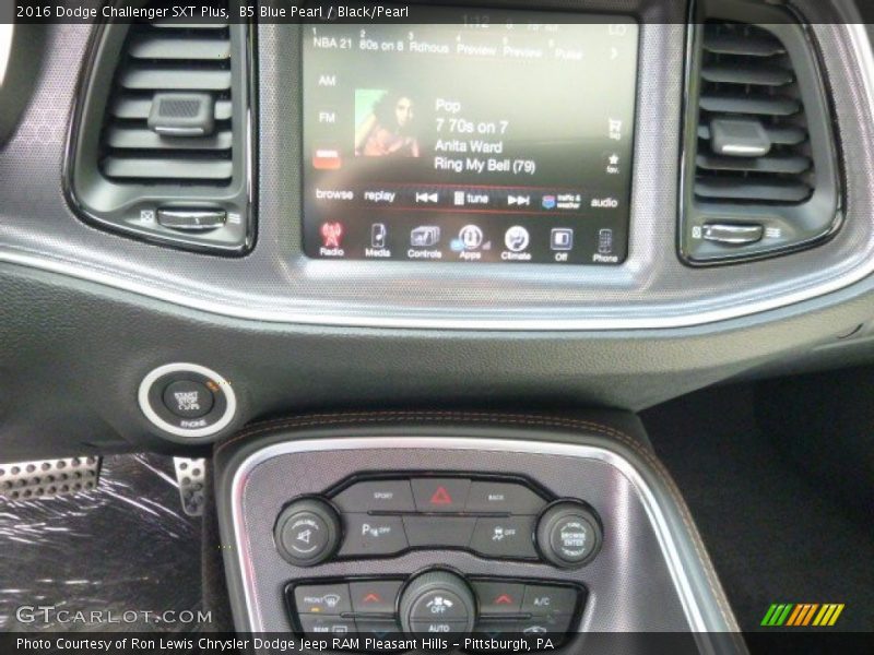 B5 Blue Pearl / Black/Pearl 2016 Dodge Challenger SXT Plus