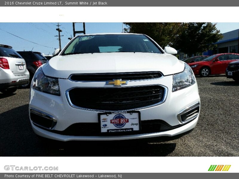 Summit White / Jet Black 2016 Chevrolet Cruze Limited LT