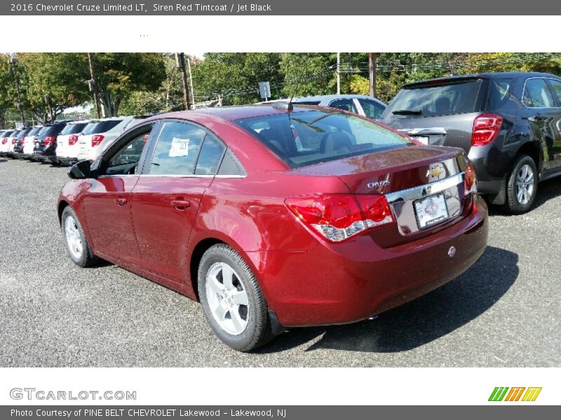 Siren Red Tintcoat / Jet Black 2016 Chevrolet Cruze Limited LT