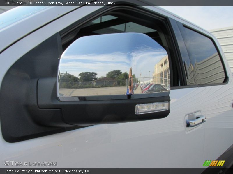 White Platinum Tricoat / Black 2015 Ford F150 Lariat SuperCrew