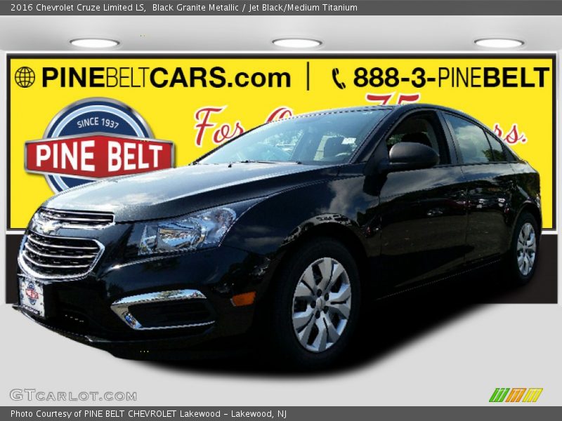 Black Granite Metallic / Jet Black/Medium Titanium 2016 Chevrolet Cruze Limited LS