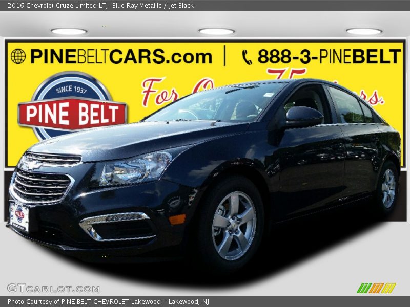 Blue Ray Metallic / Jet Black 2016 Chevrolet Cruze Limited LT