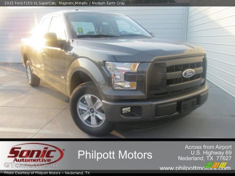 Magnetic Metallic / Medium Earth Gray 2015 Ford F150 XL SuperCab
