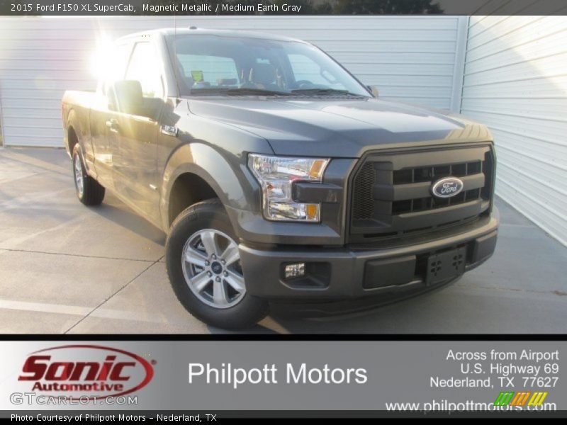 Magnetic Metallic / Medium Earth Gray 2015 Ford F150 XL SuperCab