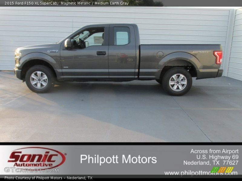 Magnetic Metallic / Medium Earth Gray 2015 Ford F150 XL SuperCab