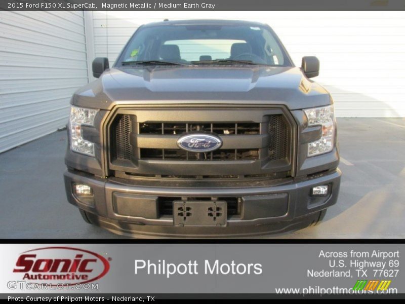 Magnetic Metallic / Medium Earth Gray 2015 Ford F150 XL SuperCab