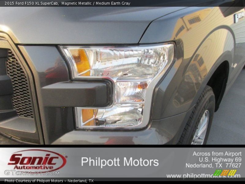 Magnetic Metallic / Medium Earth Gray 2015 Ford F150 XL SuperCab