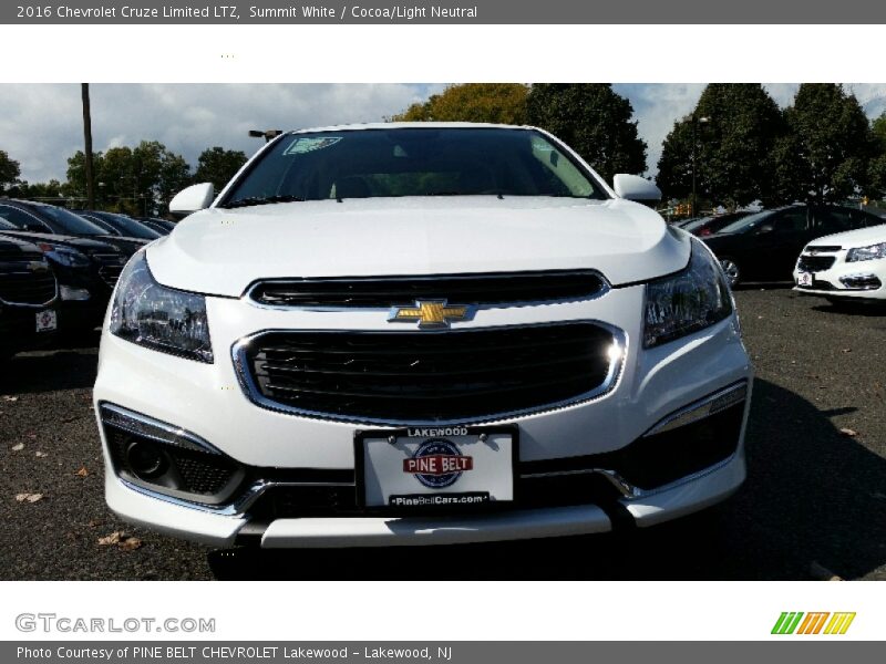 Summit White / Cocoa/Light Neutral 2016 Chevrolet Cruze Limited LTZ